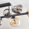 Gastor Plafonnier, Boule lumineuse Ambre, Clair, Fumé, 8 lumières