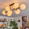 Chehalis Plafonnier, Boule lumineuse Blanc, 8 lumières