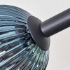 Koyoto Plafonnier, Boule lumineuse Bleu, Vert, Cuivré, 8 lumières