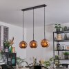 Ripoll Suspension, Boule lumineuse, Suspension Cuivré, 3 lumières