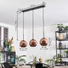 Koyoto Suspension, Boule lumineuse, Suspension Cuivré, 3 lumières