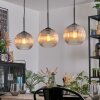 Koyoto Suspension, Boule lumineuse, Suspension Ambre, Clair, 3 lumières