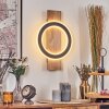 Besperia Applique murale LED Couleur bois, Noir, 1 lumière
