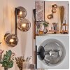 Chehalis Boule lumineuse, Applique murale Fumé, 3 lumières