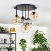 Gastor Plafonnier, Boule lumineuse 45 cm Ambre, Clair, Fumé, 5 lumières