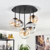 Gastor Plafonnier, Boule lumineuse 45 cm Ambre, Clair, Fumé, 5 lumières