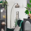 Baloca Lampadaire Nickel mat, Noir, 1 lumière