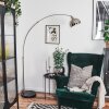 Baloca Lampadaire Nickel mat, Noir, 1 lumière
