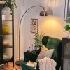 Baloca Lampadaire, Lampadaires arc Nickel mat, Noir, 1 lumière