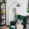 Baloca Lampadaire Nickel mat, Noir, 1 lumière
