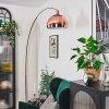 Baloca Lampadaire Cuivre, Noir, 1 lumière