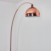 Baloca Lampadaire, Lampadaires arc Cuivre, Noir, 1 lumière