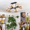 Gastor Plafonnier, Boule lumineuse Ambre, 6 lumières