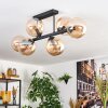 Gastor Plafonnier, Boule lumineuse Ambre, 6 lumières