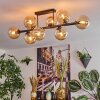 Gastor Plafonnier, Boule lumineuse Ambre, 8 lumières