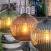 Koyoto Suspension, Boule lumineuse, Suspension Bleu, Vert, Cuivré, 3 lumières