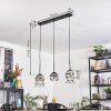 Ripoll Suspension, Boule lumineuse, Suspension Chrome, Clair, Fumé, 3 lumières