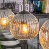 Ripoll Suspension, Boule lumineuse, Suspension Chrome, Clair, Fumé, 3 lumières