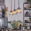 Ripoll Suspension, Boule lumineuse, Suspension Ambre, Clair, 3 lumières
