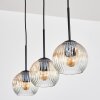 Ripoll Suspension, Boule lumineuse, Suspension Ambre, Clair, 3 lumières