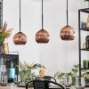 Ripoll Suspension, Boule lumineuse, Suspension Cuivré, 3 lumières