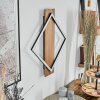 Cabanas Applique murale LED Couleur bois, Noir, 1 lumière