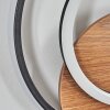 Rapoila Applique murale LED Couleur bois, Noir, 1 lumière
