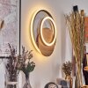 Rapoila Applique murale LED Couleur bois, Noir, 1 lumière
