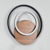Rapoila Applique murale LED Couleur bois, Noir, 1 lumière