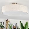 Foggia Plafonnier Nickel mat, 3 lumières