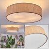 Foggia Plafonnier Nickel mat, 3 lumières