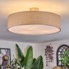 Foggia Plafonnier Nickel mat, 3 lumières
