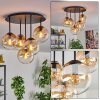 Gastor Plafonnier, Boule lumineuse 45 cm Ambre, Clair, 5 lumières