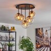 Gastor Plafonnier, Boule lumineuse 45 cm Ambre, Clair, 5 lumières