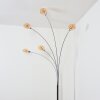 Nikkala Lampadaire Chrome, Blanc, 5 lumières