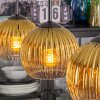 Koyoto Suspension, Boule lumineuse, Suspension Or, Clair, 3 lumières