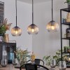 Koyoto Suspension, Boule lumineuse, Suspension Ambre, Clair, 3 lumières
