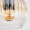 Koyoto Suspension, Boule lumineuse, Suspension Ambre, Clair, 3 lumières