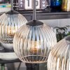 Koyoto Suspension, Boule lumineuse, Suspension Ambre, Clair, 3 lumières