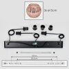 Koyoto Suspension, Boule lumineuse, Suspension Cuivré, 3 lumières