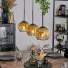 Koyoto Suspension, Boule lumineuse, Suspension Or, Clair, 3 lumières