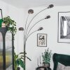 Nikkala Lampadaire Chrome, Blanc, 5 lumières