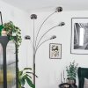 Nikkala Lampadaire Chrome, Blanc, 5 lumières