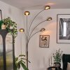 Nikkala Lampadaire Chrome, Blanc, 5 lumières