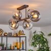 Gastor Plafonnier, Boule lumineuse Clair, Fumé, 6 lumières