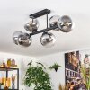 Gastor Plafonnier, Boule lumineuse Clair, Fumé, 6 lumières