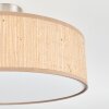 Foggia Plafonnier Nickel mat, 3 lumières