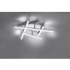 Plafonnier Leuchten Direkt LOLA-SIMON LED Acier inoxydable, 2 lumières, Télécommandes, Changeur de couleurs
