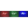 Plafonnier Leuchten Direkt LOLA-SIMON LED Acier inoxydable, 2 lumières, Télécommandes, Changeur de couleurs