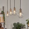 Suspension Quento Noir doré, 4 lumières